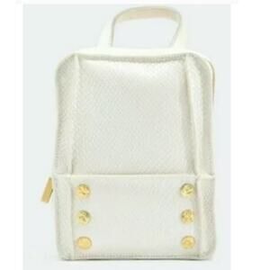 Hammitt Hunter Marshmallow White Snake Mini Backpack Gold Hardware Handbag
